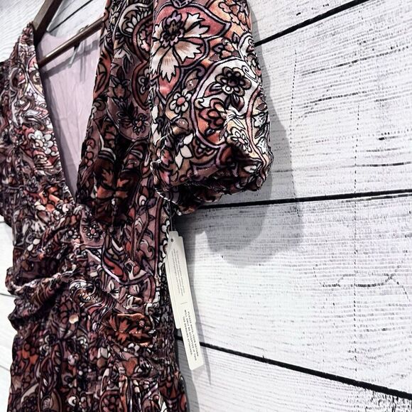 Anthropologie The Katerina Button Front Dress Velvet Edition Size 2 - Picture 9 of 15